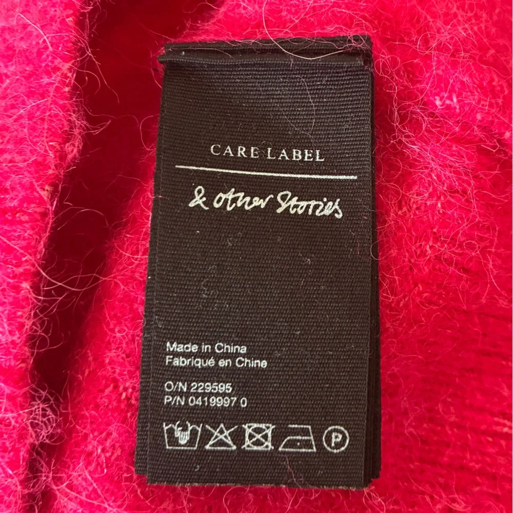 & Other Stories Women's Cozy Crewneck Sweater - Fuchsia Pink Size S